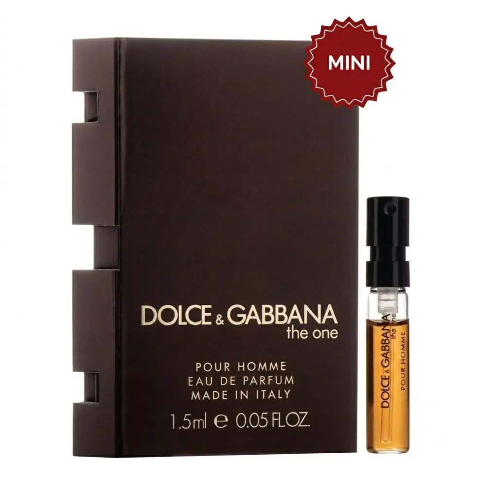 Dolce & Gabbana The One Pour Homme Eau de Parfum For Men 1.5ml Tester | Men's Luxury Cologne Sample Vial