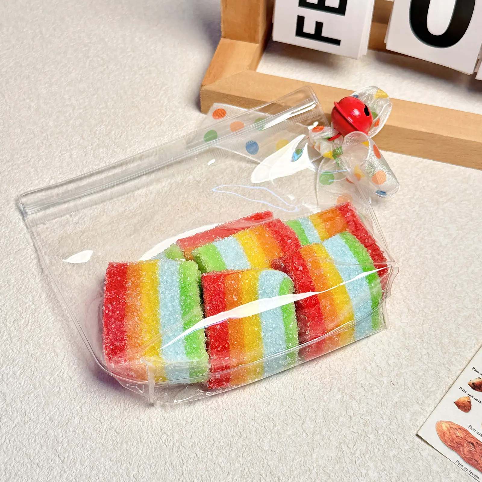 【Buy 3 get 1 free】Rainbow Bubble Gum tabba squishies kidstoysFood-Grade Silicone Slow-Rising Rebound Squishy Fidget Toys for Stress Relief - Soft Squeeze Toys with Thick Creamy Slime Texture, Handmade Non-Toxic Sensory Toys