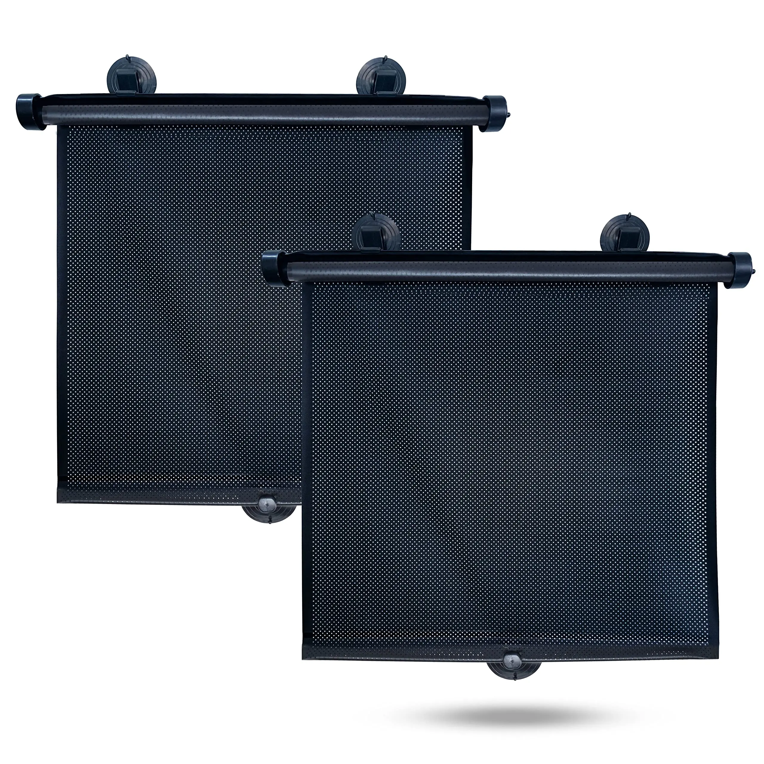 EcoNour Exterior Car Window Sunshade Cover (2 Pack, 18"x20") - Anti-UV Automotive Side Accessory, Suction-Cup Hold, Partial/Full Cover, Fits SUVs & Trucks, Sun Shades for Car Windows, Enables Cooler Cabin Rides