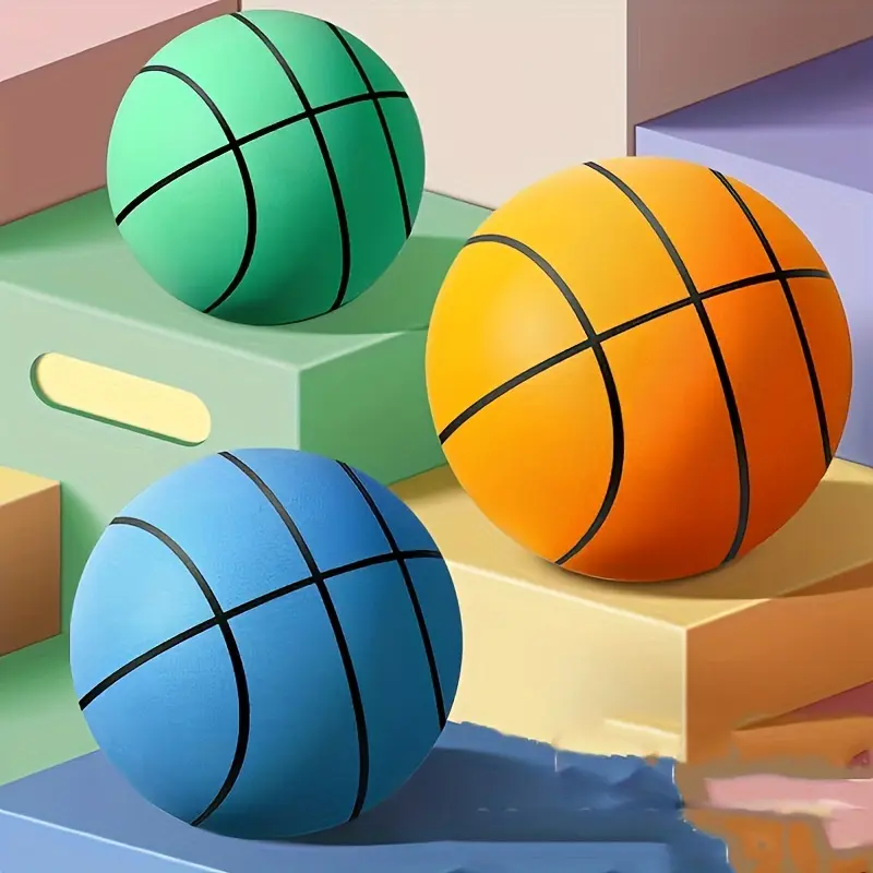 Quiet Indoor Basketball, 7-Inch High-Density Training Foam Ball, Easy to Grip Silent Ball, Suitable for Various Indoor Activities