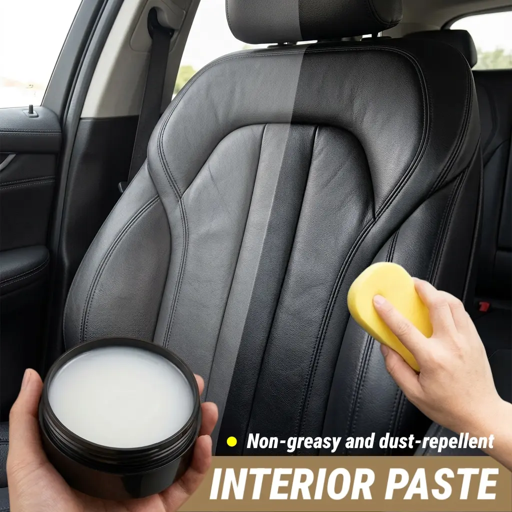 Automobile leather maintenance cream, deep cleaning and multiple maintenance, non-gray and sticky, suitable for the care and maintenance of leather seats, sofas, and bags