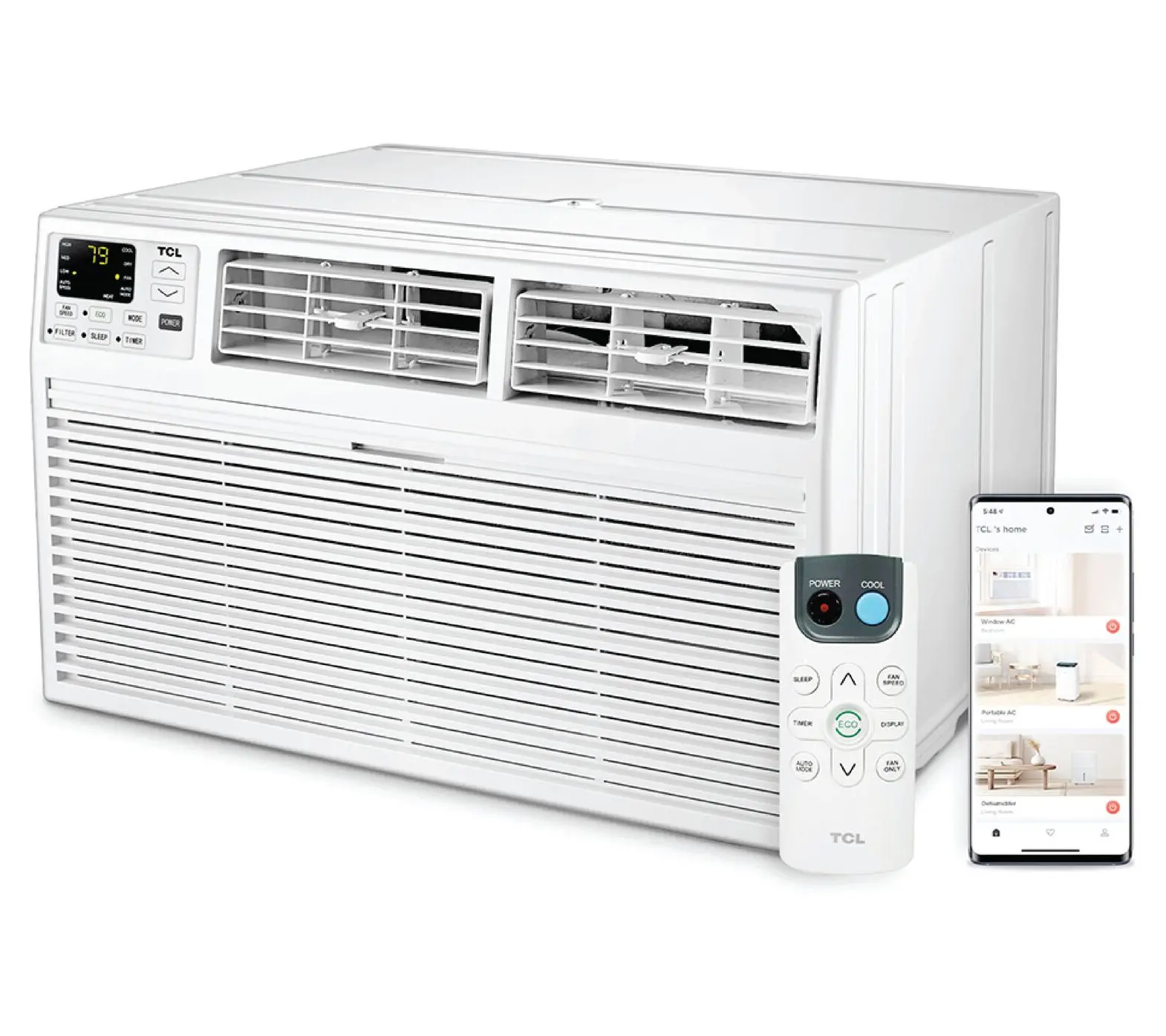 TCL 14K BTU 230V Smart Through-the-Wall Air Conditioner