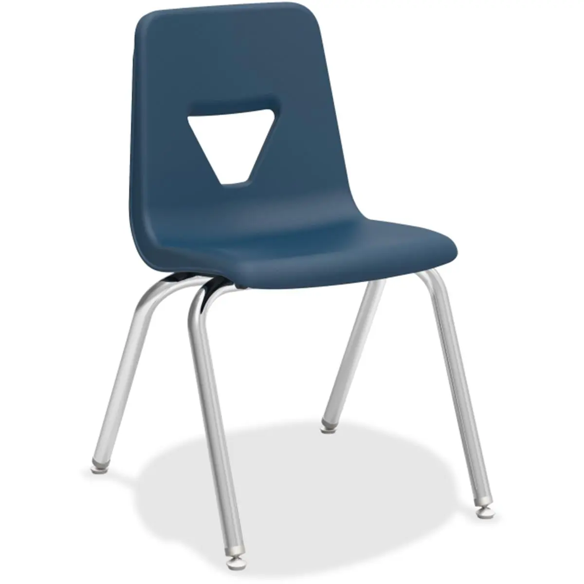 212 MAIN Stackable Student Chair - 18 in. Seat Height, Blue & Navy, Stackable Storage, Indoor Furniture Chair