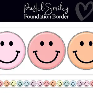 Pastel Smiley Bulletin Board Border Pastel Smiley Bulletin Board Border