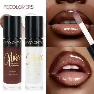 2PCS/Set Long-lasting Hydrating Moisturizing Shimmer Glossy Lip Gloss, Glassy Lips - Lightens Lips, Mirrors Gloss, Suitable for All Skin Types, Daily Use