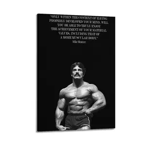 Mike Mentzer Canvas Painting Oil Painting Wall Art Classic Prints Canvas Poster Decorative Painting Corridor Decoration Home