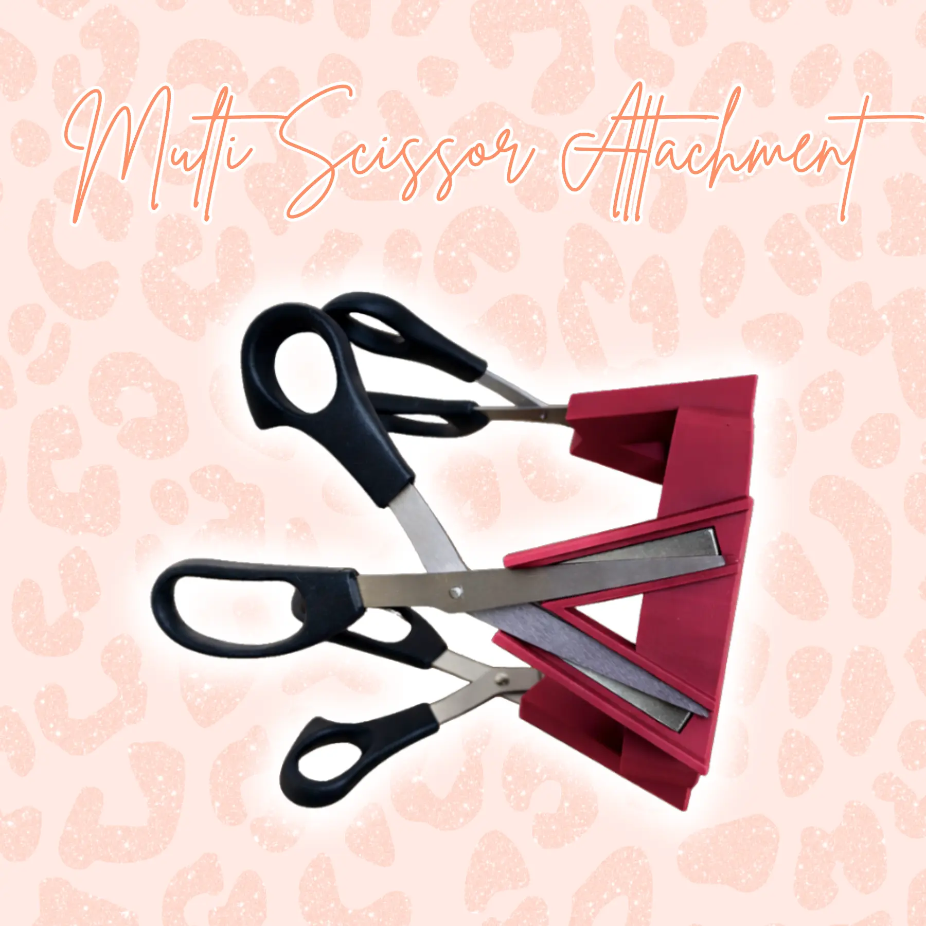 Multi Scissor Turner Attachment | Epoxy Curing Holder for 3 Scissors | Glitter Scissor Spinner Tool | Turner Arm Craft Accessory