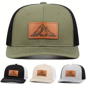 Mountain Range Labeling Trucker hat for men Summer Outdoor Fishing Hat Breathable mesh cap for women