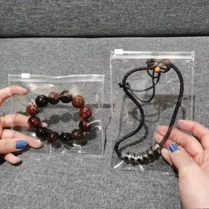 20pcs Clear PVC jewelry bag with Zipper - Perfect for bracelets, necklaces and earrings Storage Zipper Zipper Zipper Bag Jewelry headpiece Clothing storage bag String bag Cosmetic bag Jewelry Storage Unit