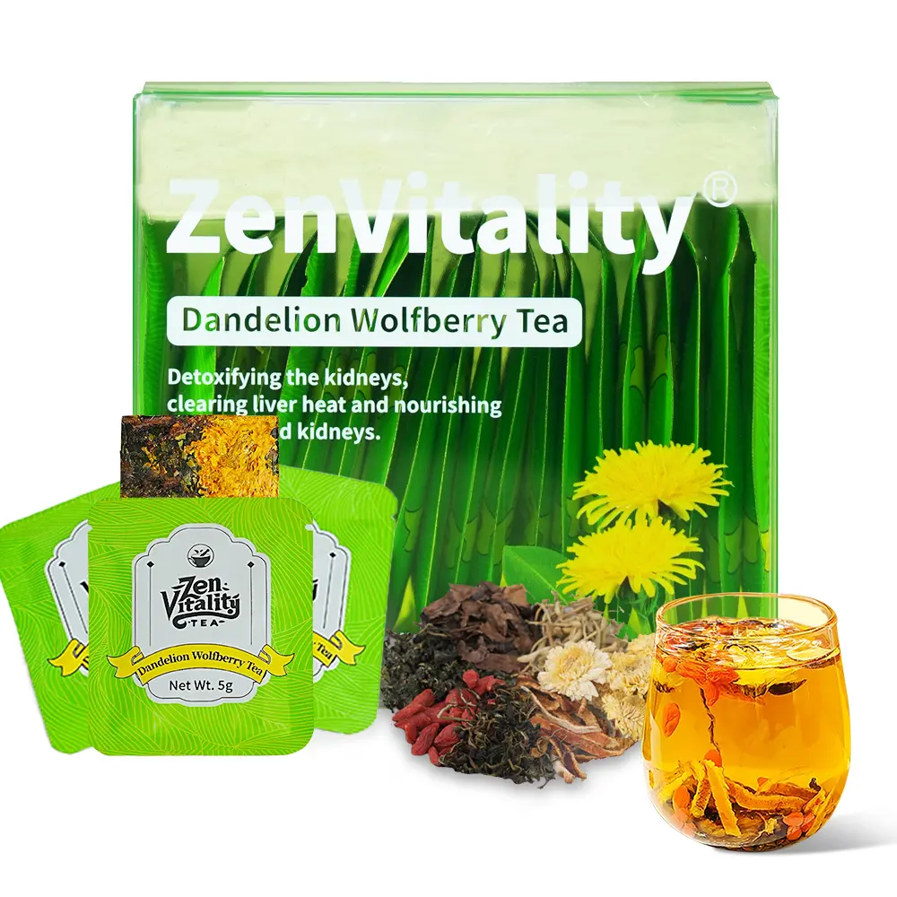 Kidney Tea Formula Dandelion Wolfberry Tea, Natural 7-Herb Blend Kidney Tea for Men and Women Herbal Health Tea