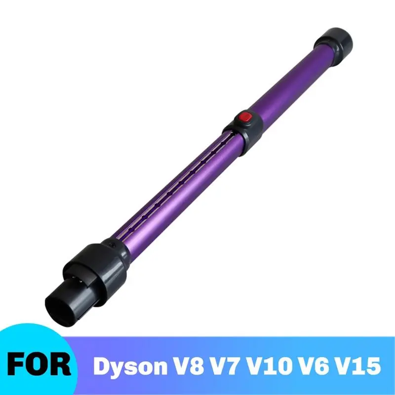 Extension Rod for Dyson V8 V7 V10 V6 V15 Accessories Metal Telescopic Aluminum Straight Pipe Dyson V11 Spare Part