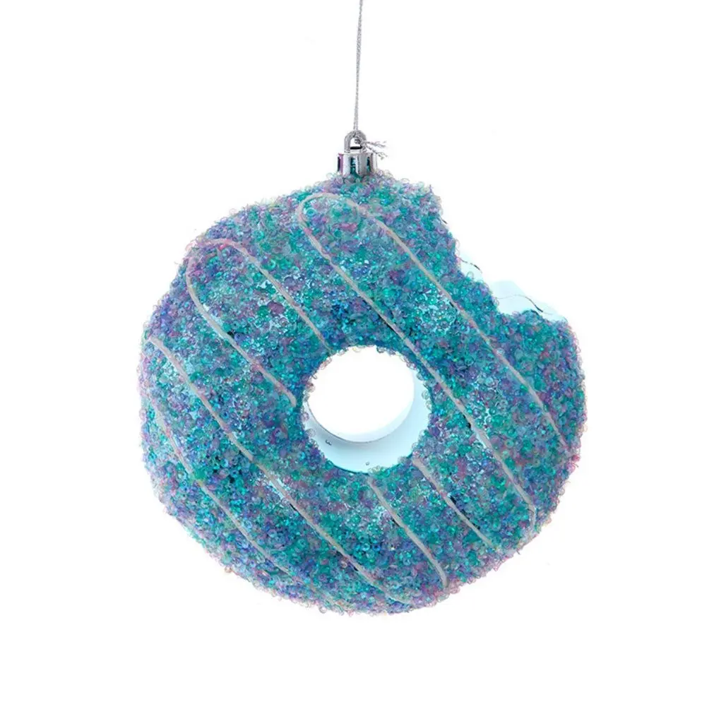 Blue Jumbo Donut Ornament