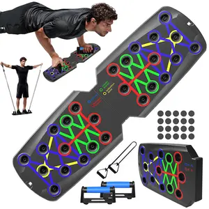 Push Up Board Fitness, Portable Foldable 26 in 1 Push Up Bar at Home Gym, Pushup Handles for Floor. Professional Strength Training Equipment For Man and Women