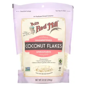 Bob's Red Mill Coconut Flakes, Unsweetened, Unsulfured, 10 oz (284 g)