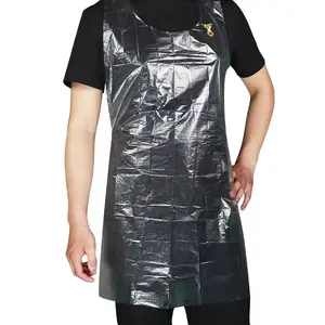 Adult Unisex Clear Plastic Aprons -  100 Count Options | Waterproof Cooking, Painting & Outdoor Dining Aprons for Men & Women
