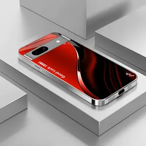 Suitable for [Google Pixel 7a] High-end simple silk electroplated metal glass mobile phone case, affordable, fully shockproof, drop-proof, wear-resistant-888
