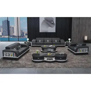 Lorib Leather Sofa Set With Storage
