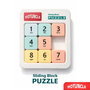 HOTUNCLE Sliding Puzzle Game – Number Brain Teaser Toy for Kids Parent-Child Play