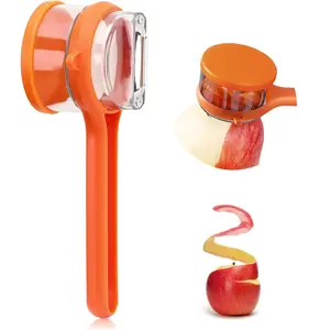 Multifunctional Peeler with Storage Box, Stainless Steel Blade Kitchen Tool for Potatoes Carrots Apples Oranges, Durable Vegetable Fruit Peeler, Fruit Vegetable Slicer