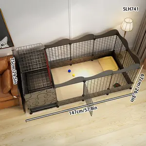 Pet Fence Dog Hedgehog Hamster Isolation Assembly Indoor Small Dog Kennel, Home Dog Fence Cage, Training Toilet Area, Durable Puppy Playpen, Exercise Puppy Playpen