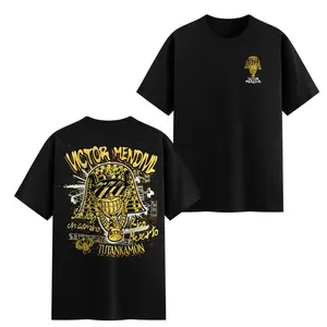 FEEGO Graphic T-Shirt – Egyptian Pharaoh Design with Bold Yellow Text, Premium Cotton Fabric, Unisex Fit for Streetwear Enthusiasts, Perfect Gift for Pop Culture Lovers