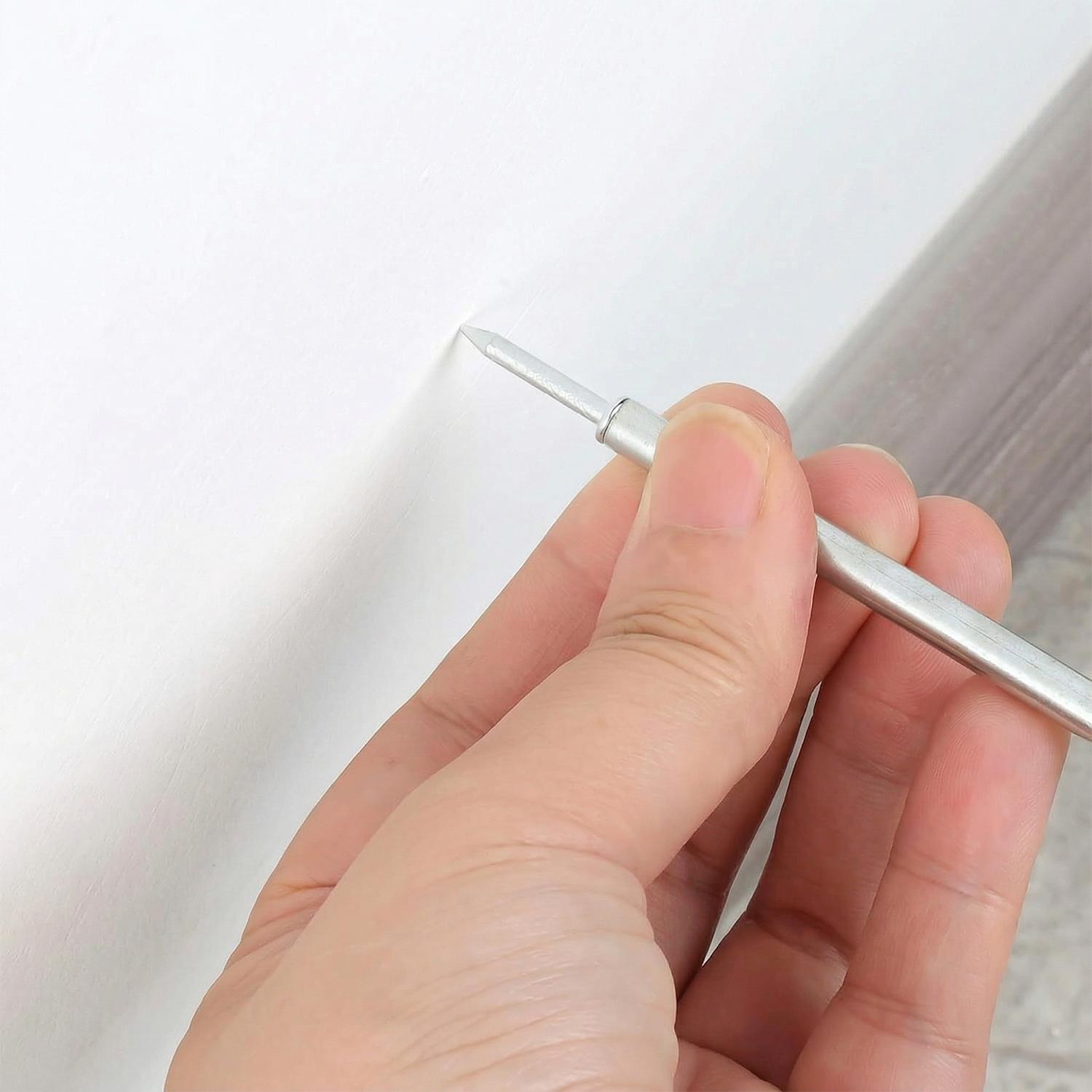 VAYWET 200pcs / 100pcs Double-Head Skirting Thread Seamless Nail Solid Wood Baseboard Screws Invisible Screws Nail with Specific Sleeve Tool Nails Hidden Traceless Sheep Horn Rustproof Masonry Nails Panel Pins Wall Nails For Skirting Lines Wood Veneer