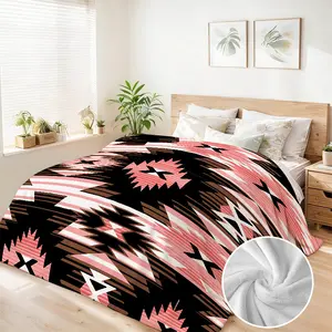 90"x108" Boho Flannel Fleece Throw Blanket, Extra Large Bohemian Style Blanket, Soft Lightweight Mandala Bed Cover, Cozy Sofa Decor, Unique Birthday Christmas Gift for Women, Throw Blankets, Bohemian Style Blankets