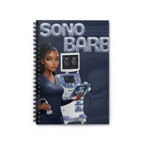 Sono Barb Ultrasound Tech Notebook | Spiral Ruled Notebook