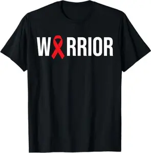 Stroke Survivor Stroke Awareness Red Ribbon T-Shirt