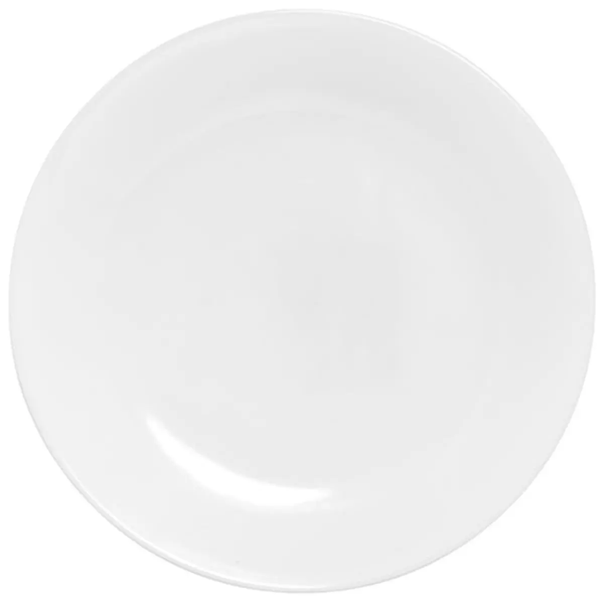 212 MAIN Corell 6003880 WHT 8.5 in Winter Frost Luncheon Shape Ceramic Plate - Kitchen Tableware, Oven-Safe Platter, Case of 6