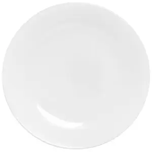 212 MAIN Corell 6003880 WHT 8.5 in Winter Frost Luncheon Shape Ceramic Plate - Kitchen Tableware, Oven-Safe Platter, Case of 6