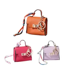 3PCS Mini Bag Charm Set: Earphone Pouch + Key Pouch, PVC Waterproof Material, Perfect For Travel, Outdoor Activities and Daily Storage. Audio