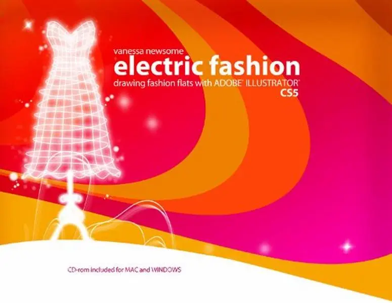 Used Adobe Illustrator Fashion Sketch Tutorial Book - Electric Style Fashion Flats Guide by Vanessa Newsome