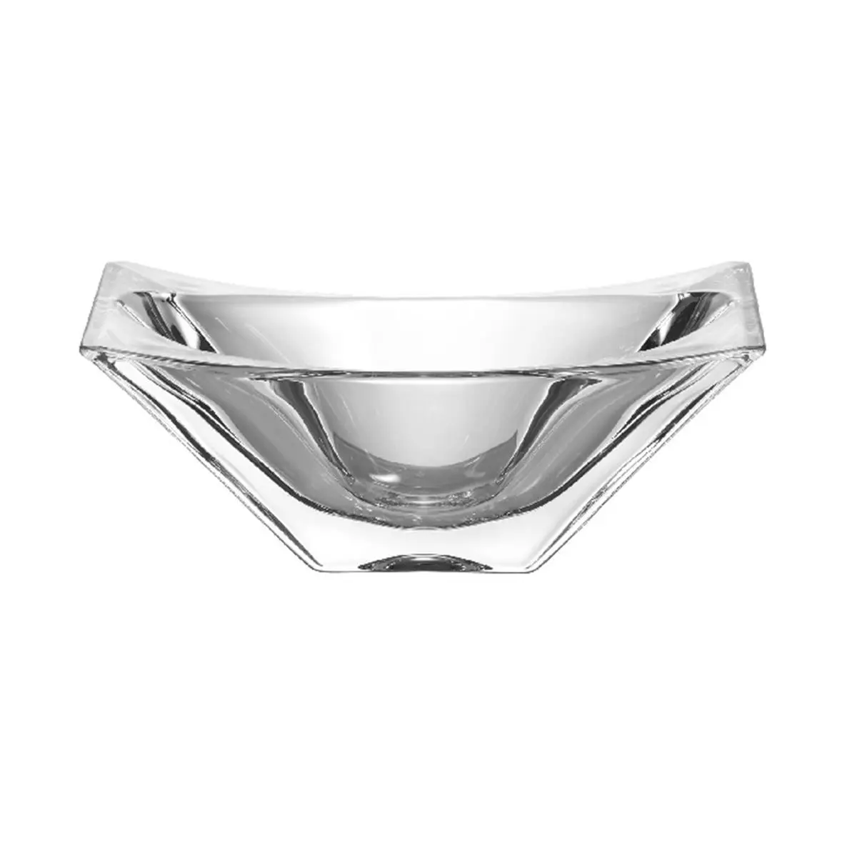 212 MAIN Rectangular Crystal Glass Serving Bowl - 10.5 in L x 6.5 in W, Dishwasher-Safe Kitchen Tableware for Everyday Use, Glass Bowl, Serving Bowls