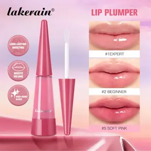 Lakerain Lip Plumping Serum Hydrating & Volumizing Lip Plumper Gloss Balm Lip Oil with Nourishing Hyaluronic Acid & Vitamin E Plumps & Moisturizes Vegan