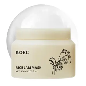 Rice Jam Mask, Gentle Exfoliating Cleansing Wash Off Face & Body Mask for Dull, Natural Moisturizing and Purifying Skincare, Smooth & Soft Skin Treatment, Radiant, Hydrating Mask