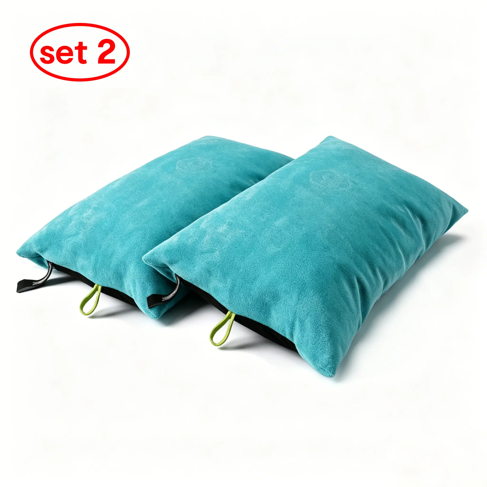 ZOOOBELIVES Camping Pillows, 2-Pack Superlight & Warm Down Pillow with Removable Washable Micro-Suede Cover, Compressible for Outdoor Backpacking & Travel, Travel Sleep Pillow