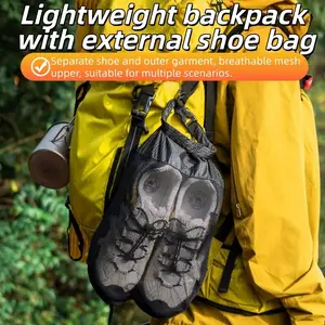 Large Capacity Portable Shoe Storage Bag, Travel Luggage Organizer, Sports Fitness Tour Shoe Pouch, Detachable Handheld Shoe Bag