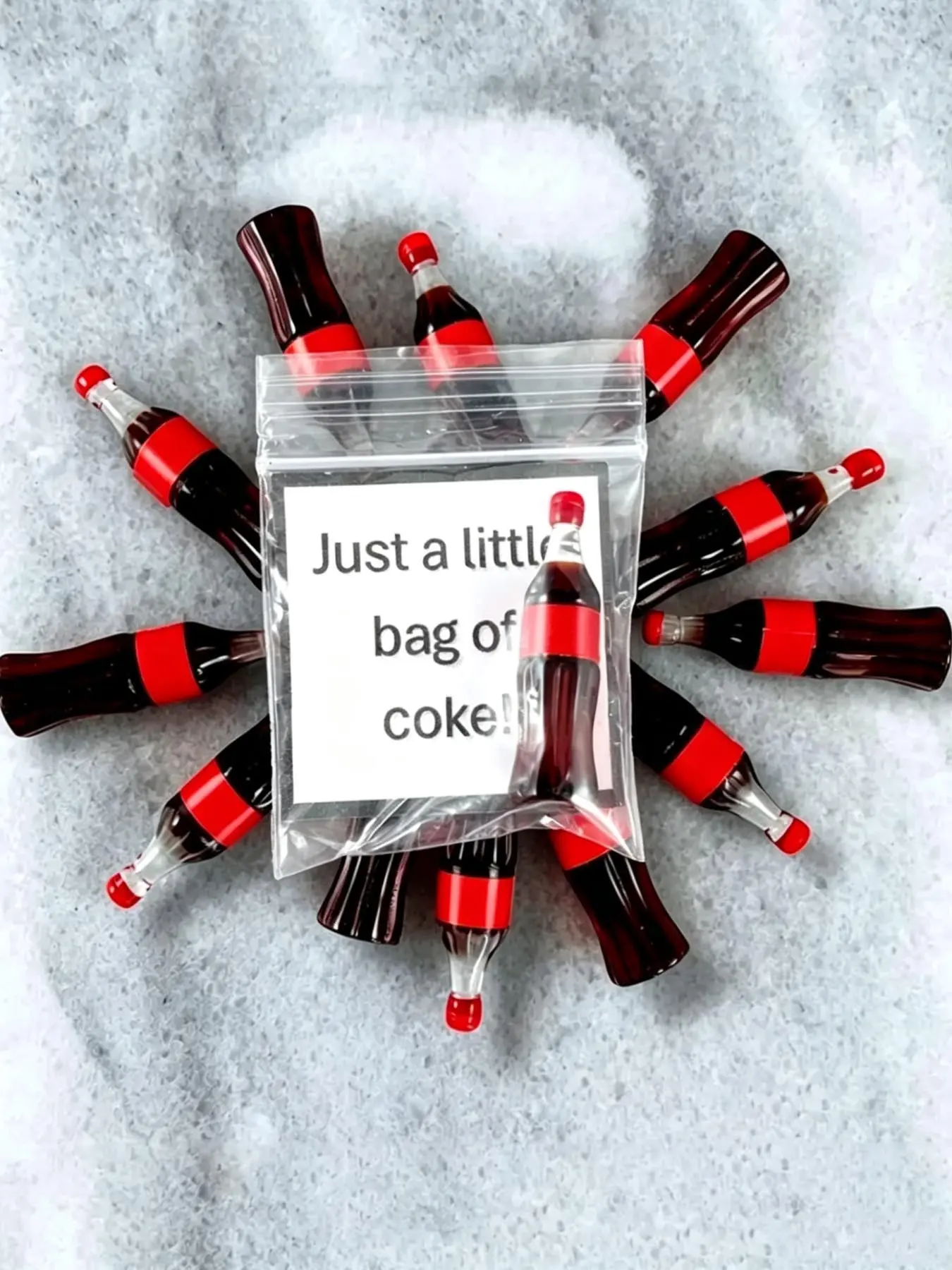 5/10pcs/20pcs Humorous And Witty Prank Novelty Funny Birthday Gift—A Little Bag Of Coke, Can Be Used For Christmas Stocking Fillers, Bachelor Party Gifts, Holiday Gifts, Fake Drug Gifts, Secret Santa Gifts, Prank Gifts For Boyfriends, Gift Basket Filler