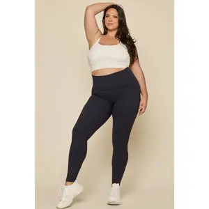 Foldover Legging - Cool Black