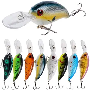 Fishing Lures Shallow Deep Diving Swimbait Crankbait Fishing Wobble Multi Jointed Hard Baits for Bass Trout Freshwater and Saltwater