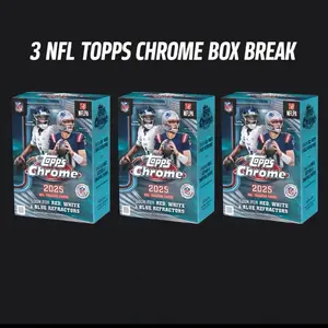 2025-2026 (3) NFL TOPPS CHROME VALUE BOX BREAK