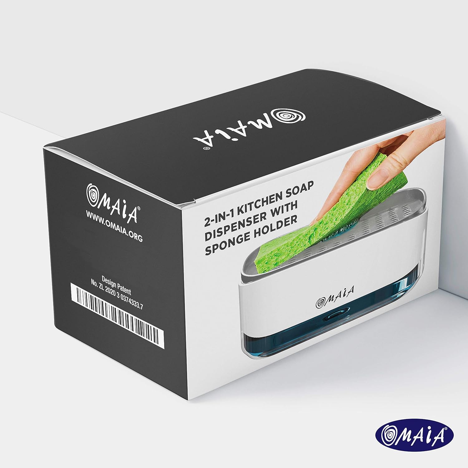 2-in-1 Dish Soap Dispenser & Sponge Holder  Smart Kitchen Gadget 2023 – Keep Your Sink Organized & Dishwashing Effortless