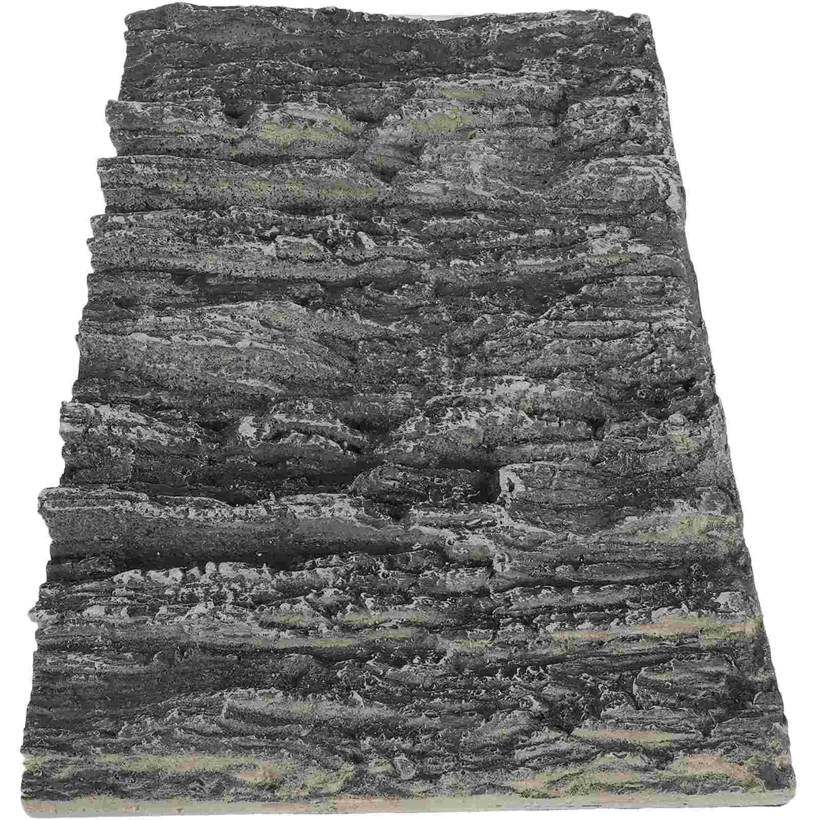 3D Terrarium Aquarium Background Board - Durable PU Material 45x30x4cm for Reptile Fish Tanks & Studio Room Wall Decor