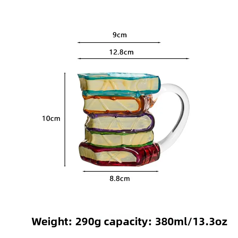 Hand-painted book mug