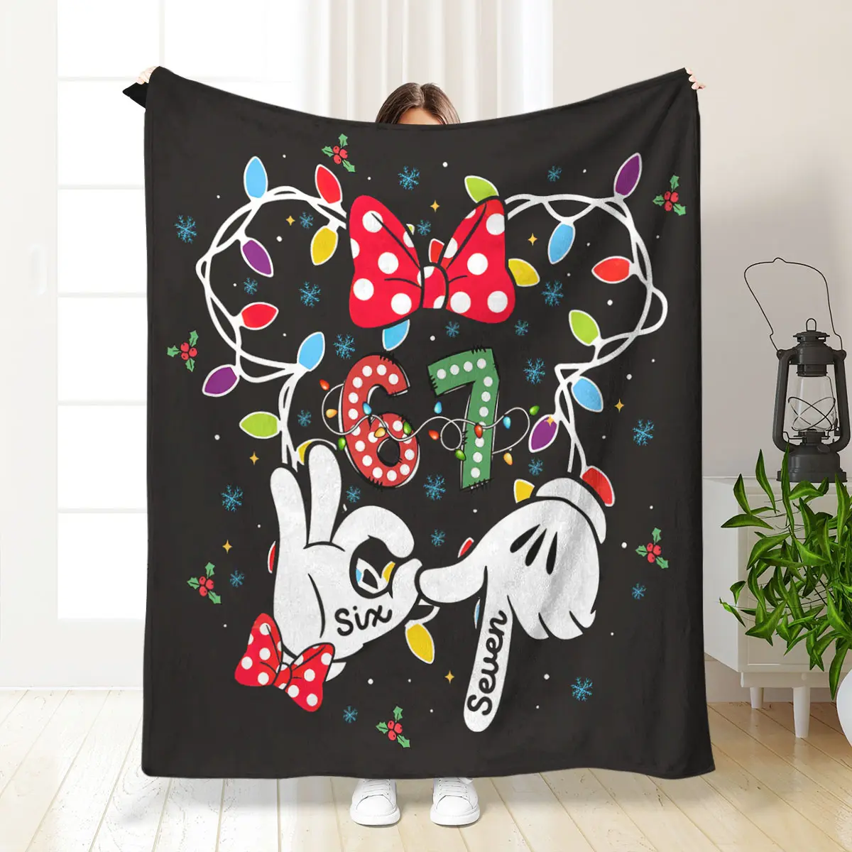 6 7 Valentine's Day PNG Kiss Me is 6 7- Beautiful Valentine's Day pattern, lightweight sofa bed decoration throw blanket, suitable for sofas, beds, chairs, plush blankets and leisure blankets, Valentine's Day gifts