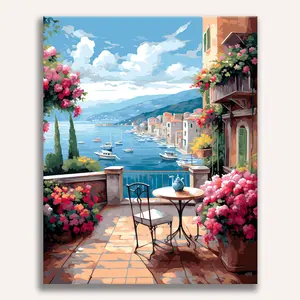 Blue Sky Harbor Paint by Numbers Kit
