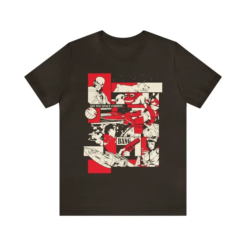 Women's Jazz Montage Graphic Art T-Shirt - Soft Cotton, Casual Cut, Machine Washable, Unisex Round Neck Japanese Streetwear Tops