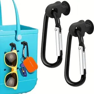 Key Holder Buckle (2 Counts), Mini Portable Bag Hook, Versatile Beach Bag Accessories, Reusable Travel Accessories, Summer Gift