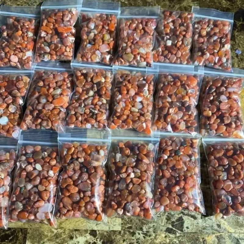 Natural Carnelian Chips, 2 oz Natural Crystal Jewelry Accessory - Home/House Decor, Room Decor Statement Item for Boosting Creativity